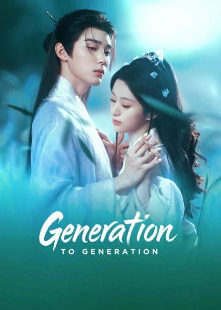 Official WeTV Generation to Generation artwork featuring Zhou Yiran and Bao Shangen